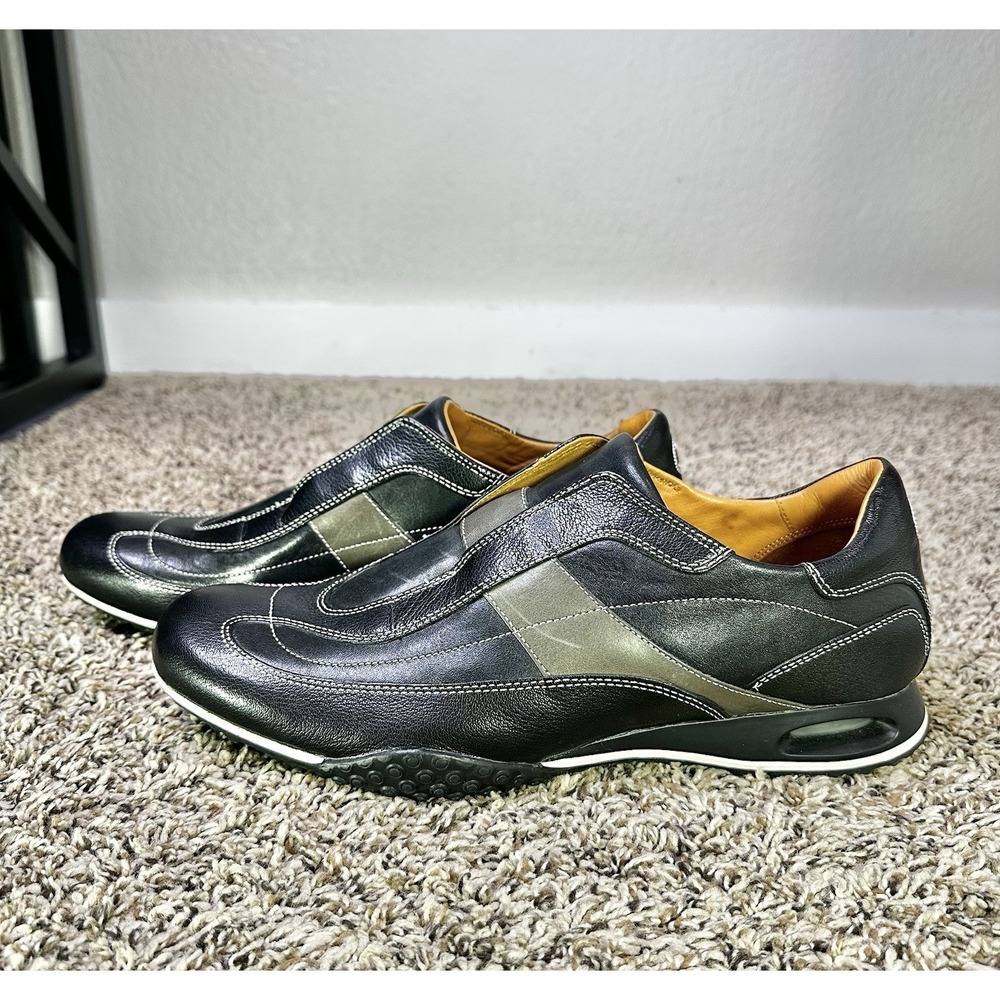 Cole Haan Air Granada Leather Driving Shoes Men's Size 10.5 M Black Gray